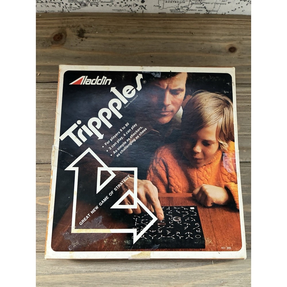 Vintage Aladdin Industries TRIPPPLES Strategy Game 100% Complete Pieces